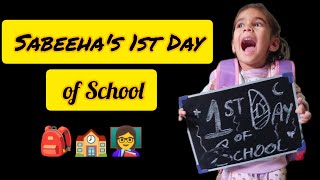 Sabeeha 1st Day of School  Vlog  Craftymom [upl. by Saberio]