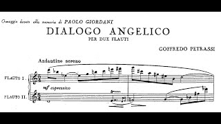 Goffredo Petrassi  Dialogo angelico for two flutes with score [upl. by Anikehs]