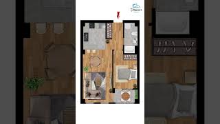 Floor plan render done using photoshop architecture shorts [upl. by Nitza28]