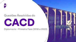 Questões Resolvidas CACD Diplomacia  Política Internacional  Prof Sidney Leite [upl. by Ytnom]