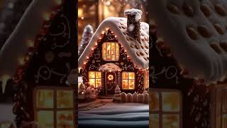 Ambient holiday jazz amp lofi Christmas gingerbread house animated chill holiday ambient pool [upl. by Hsot986]