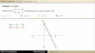 Matura z matematyki  5 maj 2011  zadanie 4 [upl. by Boykins]