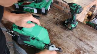 HiKOKI 18V Gasless Nailer Cleaning Video NR1890DBCL NT1865DBSL NT1865DBAL [upl. by Sumer]