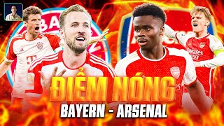 ĐIỂM NÓNG BAYERN  ARSENAL HARRY KANE MULLER ĐỌ SÚNG ODEGAARD SAKA CĂNG THẲNG TẠI TUYẾN GIỮA [upl. by Trahurn]