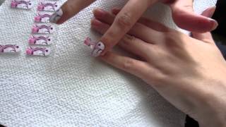 Nageldesign Anleitung Nagelfolien aufkleben  Tutorial  Fingernägel professionell aussehen lassen [upl. by Kristo925]