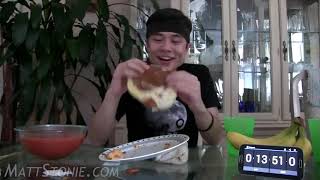 Matt Stonie Grilled Cheese Overkill 7350cals [upl. by Lorien332]