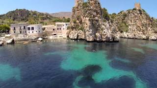 Eyefly Goliath quadcopter at Tonnara di Scopello Sicily [upl. by Aniratac]