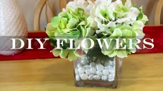 DIY Flower Arrangements Artificial [upl. by Savihc825]