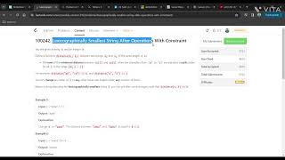 Leetcode weekly contest392 100242Lexicographically Smallest String After Operations With Constraint [upl. by Eirot]