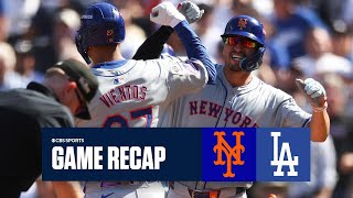 Mets CAPITALIZE on early lead defeat Dodgers in Game 2 to even series  Game Recap [upl. by Rigby]