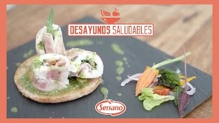 Vídeoreceta Serrano  Rollitos de mozarella con Pavo Trufado y Pesto de rúcula [upl. by Doig996]