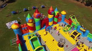 Worlds Largest Bouncy House  Drone Video [upl. by Chester]