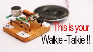 Make a 500m Range WalkieTalkie in easiest way part 1 [upl. by Eppillihp447]