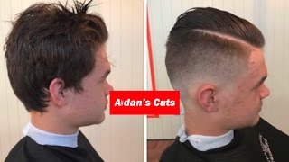 classic slick back with skin razor fade [upl. by Aitam]