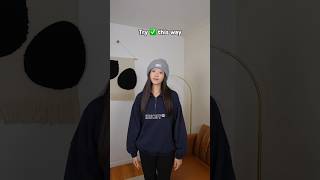 Try ✅ this way What do you think fashionhacks beanies howtowear tutorialyoutube styletips [upl. by Oel659]