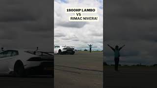 Lamborghini vs Rimac Nevera Drag Race automobile supercars car [upl. by Ringe]