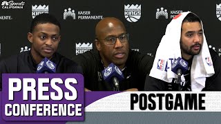 Mike Brown De’Aaron Fox podium and Trey Lyles react to Kings 121117 win vs Jazz  NBCSCA [upl. by Auoy]