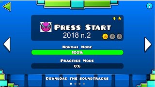 PRESS START 2018 version 2😈 Geometry Dash geometrydash subzero [upl. by Ahsenav324]