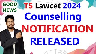 NOTIFICATION RELEASEDTS LAWCET 2024 [upl. by Oner]