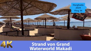 Strand vom Grand Waterworld Makadi Makadi Bay Hurghada [upl. by Janeczka]