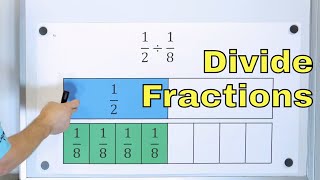 Understand Fraction Division w Pictures and Models  6211 [upl. by Adyam]