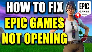 How To Fix Epic Games Launcher Not Opening Best Method [upl. by Aicinad]