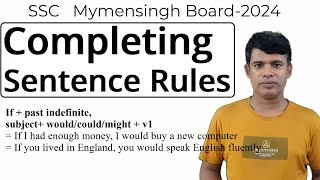 Rules of Completing Sentence  Completing Sentence Board Question Solution SSC 2024 Mymensingh Board [upl. by Sufur]