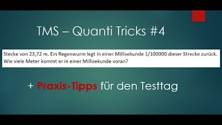 TMS  Quantitative amp Formale Probleme  Tricks 4 [upl. by Yrekcaz490]