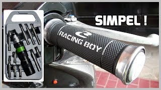 Cara Melepas dan Pasang Handgrip Motor Supra X 125 Helm in Racing Boy RCB [upl. by Noemis]