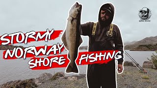 Shore Fishing In Stormy Norway  Fishing With Wayne 🎣 [upl. by Sussi860]