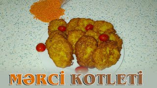 YEYƏNİN YENƏ İSTƏYƏCƏYİ LƏZZƏTLİ MƏRCİ KOTLETİ MERCİMEKLİ KÖFTEЧЕЧЕВИЧНЬЙ КОТЛЕТЫ kotlet [upl. by Franzoni14]