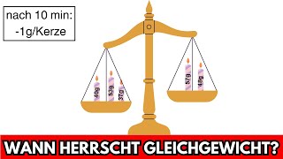 WANN STEHT DIE WAAGE IM GLEICHGEWICHT 🤔📝 Mathe Aufgabe [upl. by Behnken936]