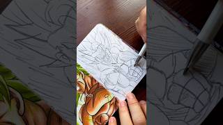 ASMR Drawing Gogeta Blue  Dragon Ball Super  WyRich gogeta animeart [upl. by Yevreh885]