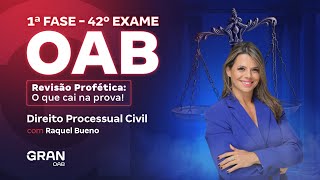 1ª fase do 42º Exame OAB Revisão Profética O que cai na prova em Direito Processual Civil [upl. by Araminta716]