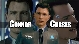 Detroit Become Human  Connor Curses Just Four Times  So Savor The Moment [upl. by Annahahs37]