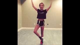 Maddie Ziegler Does 16 Turns on her Turn Board [upl. by Cynthea]