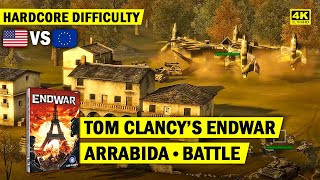 TOM CLANCYS ENDWAR  USA TURN 11 ARRABIDA BATTLE  HARDCORE  4K [upl. by Leventhal]