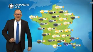 Météo du Dimanche 27 Octobre 2024  Fin des intempéries au sudest fortement brumeux le matin [upl. by Supmart300]