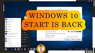 Windows 10 StartIsBack [upl. by Bunting]