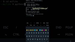 WiFi tools for termux foryou coding cyberattacks cybercrime python [upl. by Anyehs65]
