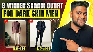 8 Winter Wedding Outfits For Dark Men  In Hindi  Love Dark [upl. by Polard]