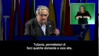 Discorso del presidente Mujica alle Nazioni Unite sullo sviluppo sostenibile  sub ITA [upl. by Dincolo919]