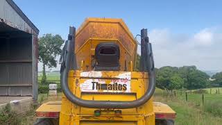 LOT 355  THWAITES 6T SWIVEL TIP DUMPER TRUCK [upl. by Ahsuoj]