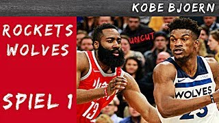 Rockets gegen Timberwolves Spiel 1 NBA Playoff Analyse  KobeBjoern uncut [upl. by Llewop633]