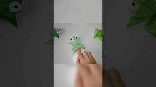 How to make a paper jumping frog  Origami Jumping Frog [upl. by Adnamma]