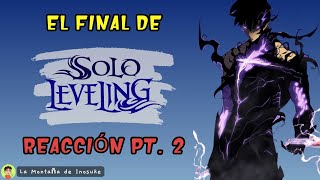 🔴 EL FINAL DE SOLO LEVELING REACCIÓN 🔴 sololeveling sungjinwoo chahaein manhwa reaccion [upl. by Burchett]