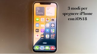 Come spegnere iPhone con iOS18 [upl. by Doowron]