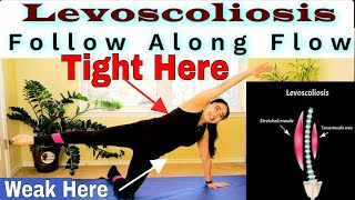 Levoscoliosis Pilates Yoga Mobility Follow Along Program Workout At Home [upl. by Cressida]