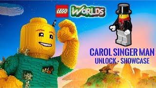 LEGO® Worlds  Carol Singer Man  Unlock  Showcase Cristmas Special [upl. by Merton910]