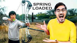 पाइप्स से बनाया धनुष  How to make a Spring Loaded Bow using PVC Pipes Blade XYZ Hindi [upl. by Allwein]